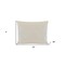 Homeroots Cotton Wool Hypoallergenic King Size Bed Pillow 551579 - alternate 3