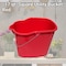 Tuff Stuff Products SB17RD 17 qt. Square Utility Bucket; Red SB17RD - alternate 2
