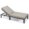 Leisuremod Chelsea Modern Outdoor Chaise Lounge Chair With Beige Cushions CLBL-77BG - alternate 4