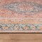 World Rug Gallery Rust Medallion Washable Rug, Flat Pile Vintage Design, Easy Care, 2ft 6in x 6ft Runner WR170RUST26X6 - alternate 3