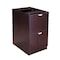 Boss Office Products BOSS 66" Desk with Dual File Peds in Mocha Finish GroupA22-MOC - alternate 4