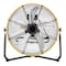 Edendirect 20in Heavy Duty Shroud Fan, Yellow, IP 44, Enclosed 1/4, High Velocity Air Circulator IR-FAN7805 - alternate 1
