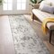 World Rug Gallery Transitional Distressed Medallion Washable Non Slip Runner Rug 2 ft x 8 ft Gray WR79GRAY2X8 - alternate 1