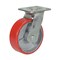 Vestil Polyurethane Swivel Caster 6 In. Diameter x 2 In. Width 772 Lb. Capacity Red CST-PU-6X2-S - alternate 1