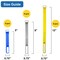 Grizzly Supply Cinch Strap, 5, 8, 12 in L, 0.75 in W, Hook and Loop Closure, Reusable, Blue, Gray, Yellow, 10PK GS-HLCS5x8x12 - alternate 5