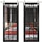 Sartodoors Sturdy Double Barn Door with, Felicia 3355 Matte Black with Clear Glass, 13FT Rail Hangers Heavy S FELICIA3355DB-S-BLK-48 - alternate 1