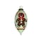 Homeroots Festive Glitter Gingerbread Man Hand Painted Mouth Blown Glass Ornament 477467 - alternate 1