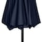 Pure Garden Half Umbrella Outdoor Patio Shade 9 ft Patio Umbrella w/ Easy Crank Small Canopy 50-LG1423 - alternate 4