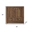 Homeroots 36" Brown Wood Freestanding Bathroom Vanity With White Quartz Countertop 714295 - alternate 3