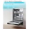 Black&Decker 24 inch Built-in Dishwasher with 5 Wash Programs - Black BDW100MB - alternate 4