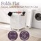 Lavish Home Plastic Laundry Basket with Wheels, White, 65L 83-LB-M - alternate 2