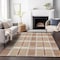 Homeroots 8' X 10' Copper Gold And Gray Plaid Washable Indoor Outdoor Area Rug 597586 - alternate 6