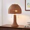 Jonathan Y Joanie 22" Bohemian Rustic Woven Rattan LED Table Lamp w/ Double Pull Chains, Dark Brown/Brass Gold JYL4040C - alternate 5