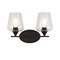 Jonathan Y Jayne 15.75" 2-Light Iron/Seeded Glass Cottage Rustic LED Vanity Light, Oil Rubbed Bronze JYL7546A - alternate 5