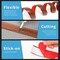 Wrightmaster 1.57 in. x 120 in. Waterproof Flexible Self-Adhesive Vinyl Transition Strip, Cherry ZR-17951CY01 - alternate 5