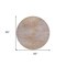 Homeroots 8' Merlot And Beige Round Abstract Washable Indoor Outdoor Area Rug 587214 - alternate 4