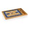 Picnic Time Family Of Brands NCAA Kansas Jayhawks Basketball Court Icon Glass Top Cutting Board & Knife Set 910-00-505-245-0 - alternate 2