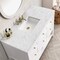 James Martin Vanities Vanity, without top, Bright White, 47.9 in W x 23.5 in D,  330-V48-M-BW - alternate 5