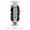 Leviton Receptacle Outlet, 20A, Light Almond, 125V 16342-T - alternate 4