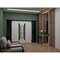 Vdomdoors Front Exterior Prehung Aluminum Double Doors Ronex0144 Grey 2 Sidelights Mirrored Clear Glass Entry RONEX0144DEXD-GRE-W12+72+12xH80-RH-O - alternate 2