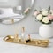 Homeroots 20in Gold Metal Vanity Tray With Handles 574116 - alternate 4