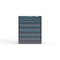 Strong Hold 6 drawer cabinet - (2x 2ft, 4x 5ft) - Blue accents - Electronic Lock S3036-PPRAS-0606FS - alternate 1