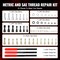 Vevor Helicoil Thread Repair Kit 338-Piece SAE and Metric Rethreading Tool Kit, 338PK XRGY338 - alternate 2