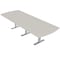 Skutchi Designs 10 Person Conference Table With Power Unit | 10' Arc Rectangle Table | Harmony Series HAR-AREC-48X120-T-K458-NA - alternate 1