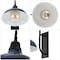 Jonathan Y Stanley 12.25" 1-Light Farmhouse Industrial Iron LED Gooseneck Arm Outdoor Sconce, Navy JYL7614C - alternate 5