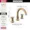 Delta Trinsic Roman Tub Faucet Trim T2758-CZ - alternate 3