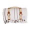 Picnic Time Family Of Brands Montecito Picnic Blanket with Harness, White & Blue Stripe 639-00-107-000-0 - alternate 1