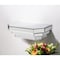 Homeroots 16in Silver Mirrored Glass Hanging Dimensional Floating Shelf 384172 - alternate 2