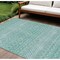Homeroots 8' X 10' Aqua Teal Blue And Ivory Tribal Washable Indoor Outdoor Area Rug 582605 - alternate 1
