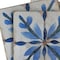 Homeroots 5" x 5" Blue Vinyl Arabesque Peel And Stick Removable Tiles 628723 - alternate 3