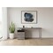 Homeroots 60" Taupe and Silver Computer Desk With Two Drawers 333385 - alternate 3