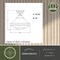 Vaxcel Huntley Farmhouse Semi-Flush Mount Ceiling Light, Natural Brass, Schoolhouse Glass C0368 - alternate 3