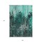Homeroots 9' X 12' Teal Blue Aqua And Gray Abstract Washable Indoor Outdoor Area Rug 577251 - alternate 3