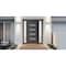 Vdomdoors Front Exterior Prehung Metal-Plastic Door, Manux 8113 Antracite Grey, 2 Side Sidelite Transoms, Off MANUX8113EXD-ANT-W14+36+14xH80-RH - alternate 1
