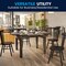 Flash Furniture HERCULES 60 in. Round Mahogany Commercial Farmhouse Folding Table, Antique Rustic Solid Pine XA-F-60-RD-MG-GG - alternate 3