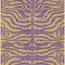 Homeroots 3' X 5' Purple And Copper Animal Print Washable Indoor Outdoor Area Rug 600702 - alternate 2