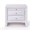 Homeroots Elegant White 3 Drawer Nightstand 285871 - alternate 1