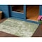 Homeroots 3' X 5' Sage And Ivory Abstract Washable Indoor Outdoor Area Rug 613314 - alternate 1