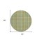Homeroots 8' Olive Green Brown And Ivory Round Plaid Washable Indoor Outdoor Area Rug 601496 - alternate 5