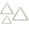 Homeroots 16" X 14" X 6" Golden Triangle, Set Of 3, 3PK 365967 - alternate 2