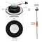 Nuwatt 5/6 Inch Black Adjustable Can Lights Sloped Ceiling Recessed Lighting, 2700K-5000K, 1200LM, 6PK NW-GMB-C6-16.5W-5CCT-BLK-6P - alternate 4