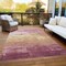 Homeroots 5' X 8' Mauve And Pink Striped Washable Indoor Outdoor Area Rug 610902 - alternate 6