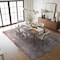 World Rug Gallery Charcoal Flatweave Rug - Traditional Pattern, Washable and Easy to Maintain 10 ft x 14 ft WR172CHARCOAL10X14 - alternate 4