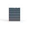 Strong Hold 5 drawer cabinet - (1x 3ft, 1x 4ft, 3x 6ft) - Blue accents - Electronic Lock S3036-PPRAS-0504FS - alternate 1