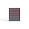 Strong Hold 6 drawer cabinet - (2x 3ft, 2x 4ft, 2x 5ft) - Red accents - Keyed Different S3036-PPDAS-0604DS - alternate 1