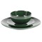 Gibson Simply Essential Coupe 12 Piece Round Stoneware Dinnerware Set in Hunter Green 135792.12 - alternate 4